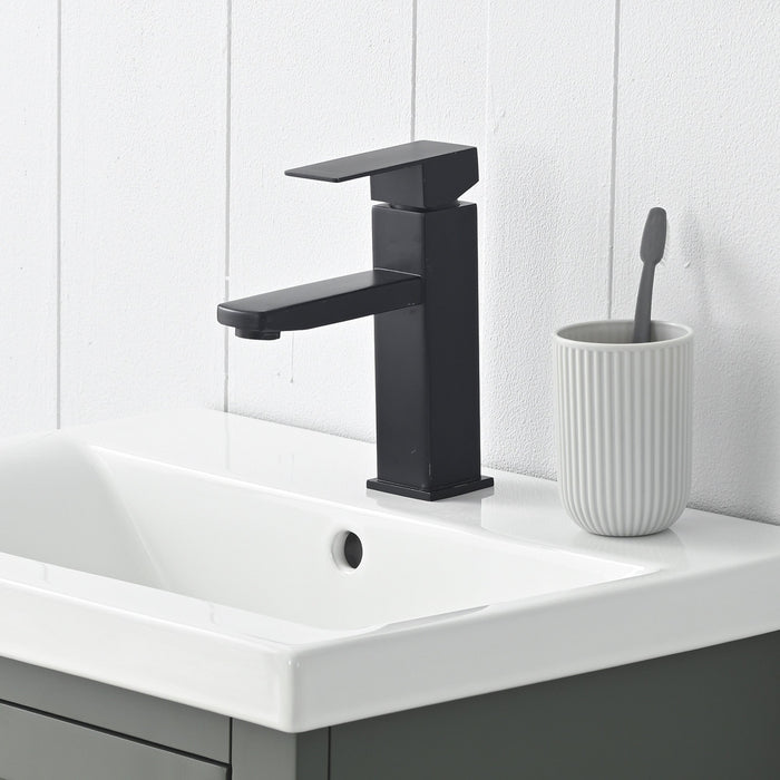 Vannes 20" Single Sink Bathroom Vanity in Silver Grey / White / Vintage Green / Vintage Spruce Blue - HomeBeyond