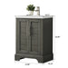 Vannes 24" Single Sink Bathroom Vanity in Silver Grey / White / Vintage Green / Vintage Spruce Blue - HomeBeyond