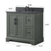 Vannes 36" Single Sink Bathroom Vanity in Silver Grey / White / Vintage Green / Vintage Spruce Blue - HomeBeyond