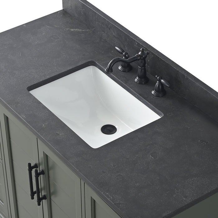 Vannes 48" Single Sink Bathroom Vanity in Silver Grey / White / Vintage Green / Vintage Spruce Blue - HomeBeyond
