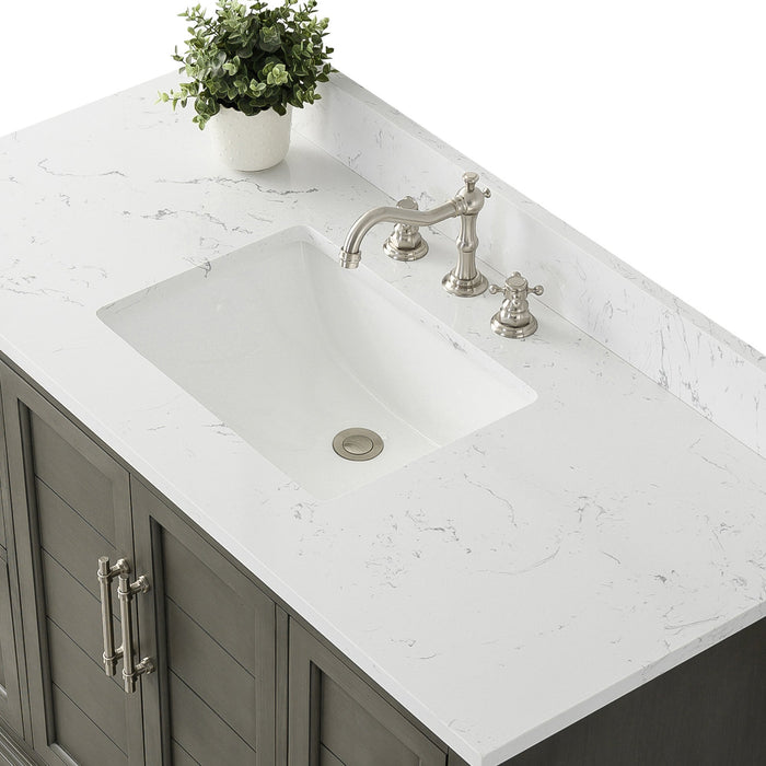 Vannes 48" Single Sink Bathroom Vanity in Silver Grey / White / Vintage Green / Vintage Spruce Blue - HomeBeyond