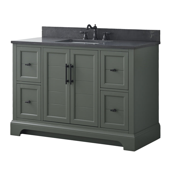 Vannes 48" Single Sink Bathroom Vanity in Silver Grey / White / Vintage Green / Vintage Spruce Blue - HomeBeyond