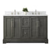 Vannes 54" Double Sink Bathroom Vanity in Silver Grey / White / Vintage Green / Vintage Spruce Blue - HomeBeyond