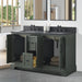 Vannes 54" Double Sink Bathroom Vanity in Silver Grey / White / Vintage Green / Vintage Spruce Blue - HomeBeyond