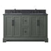 Vannes 54" Double Sink Bathroom Vanity in Silver Grey / White / Vintage Green / Vintage Spruce Blue - HomeBeyond