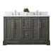 Vannes 54" Double Sink Bathroom Vanity in Silver Grey / White / Vintage Green / Vintage Spruce Blue - HomeBeyond