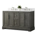 Vannes 54" Double Sink Bathroom Vanity in Silver Grey / White / Vintage Green / Vintage Spruce Blue - HomeBeyond