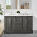 Vannes 54" Double Sink Bathroom Vanity in Silver Grey / White / Vintage Green / Vintage Spruce Blue - HomeBeyond