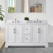Vannes 60" Double Sink Bathroom Vanity in Silver Grey / White / Vintage Green / Vintage Spruce Blue - HomeBeyond