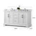 Vannes 60" Double Sink Bathroom Vanity in Silver Grey / White / Vintage Green / Vintage Spruce Blue - HomeBeyond