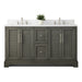 Vannes 60" Double Sink Bathroom Vanity in Silver Grey / White / Vintage Green / Vintage Spruce Blue - HomeBeyond