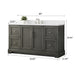 Vannes 60" Single Sink Bathroom Vanity in Silver Grey/ White / Vintage Green / Vintage Spruce Blue - HomeBeyond