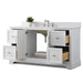 Vannes 60" Single Sink Bathroom Vanity in Silver Grey/ White / Vintage Green / Vintage Spruce Blue - HomeBeyond