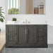 Vannes 60" Single Sink Bathroom Vanity in Silver Grey/ White / Vintage Green / Vintage Spruce Blue - HomeBeyond
