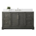 Vannes 60" Single Sink Bathroom Vanity in Silver Grey/ White / Vintage Green / Vintage Spruce Blue - HomeBeyond