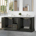 Vannes 72" Double Sink Bathroom Vanity in Silver Grey / White / Vintage Green / Vintage Spruce Blue - HomeBeyond