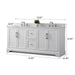 Vannes 72" Double Sink Bathroom Vanity in Silver Grey / White / Vintage Green / Vintage Spruce Blue - HomeBeyond