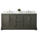 Vannes 72" Double Sink Bathroom Vanity in Silver Grey / White / Vintage Green / Vintage Spruce Blue - HomeBeyond