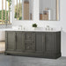 Vannes 72" Double Sink Bathroom Vanity in Silver Grey / White / Vintage Green / Vintage Spruce Blue - HomeBeyond