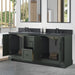 Vannes 72" Double Sink Bathroom Vanity in Silver Grey / White / Vintage Green / Vintage Spruce Blue - HomeBeyond