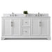 Vannes 72" Double Sink Bathroom Vanity in Silver Grey / White / Vintage Green / Vintage Spruce Blue - HomeBeyond