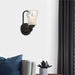 1 Light Dimmable Black Armed Sconce Lighting - HomeBeyond