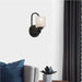 1 Light Dimmable Black Armed Sconce Lighting - HomeBeyond