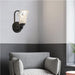 1 Light Dimmable Black Armed Sconce Lighting - HomeBeyond