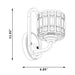 1 Light Dimmable Matte Black Armed Sconce Lighting - HomeBeyond