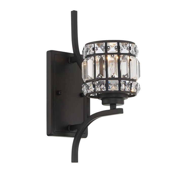 1 Light Dimmable Vintage Black Armed Sconce Lighting - HomeBeyond