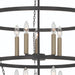 10 Candle Style Light Wagon Wheel Chandelier Light Fixture - HomeBeyond