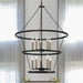 10 Candle Style Light Wagon Wheel Chandelier Light Fixture - HomeBeyond