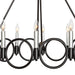 12 Light Wagon Wheel Candle Style Chandelier - HomeBeyond