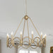 12 Light Wagon Wheel Candle Style Chandelier - HomeBeyond