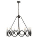 12 Light Wagon Wheel Candle Style Chandelier - HomeBeyond