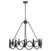 12 Light Wagon Wheel Candle Style Chandelier - HomeBeyond