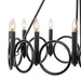 12 Light Wagon Wheel Candle Style Chandelier - HomeBeyond