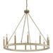 12-Lights Wagon Wheel Chandelier Light Farmhouse Candle Ceiling Light Fixtures - HomeBeyond