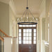 12-Lights Wagon Wheel Chandelier Lighting Farmhouse Candle Ceiling Light Fixtures - HomeBeyond