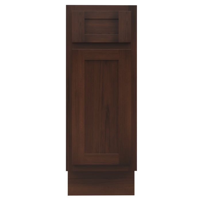 12" Single Right Offset Vanity Base Cabinet - HomeBeyond