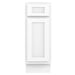 12" Single Right Offset Vanity Base Cabinet - HomeBeyond