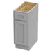 12" Single Right Offset Vanity Base Cabinet - HomeBeyond