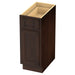 12" Single Right Offset Vanity Base Cabinet - HomeBeyond