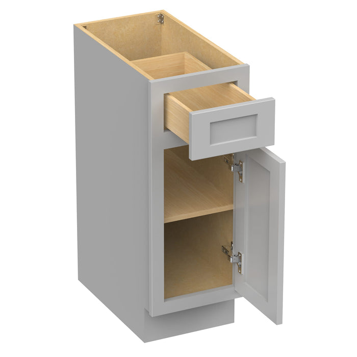 12" Single Right Offset Vanity Base Cabinet - HomeBeyond