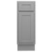 12" Single Right Offset Vanity Base Cabinet - HomeBeyond