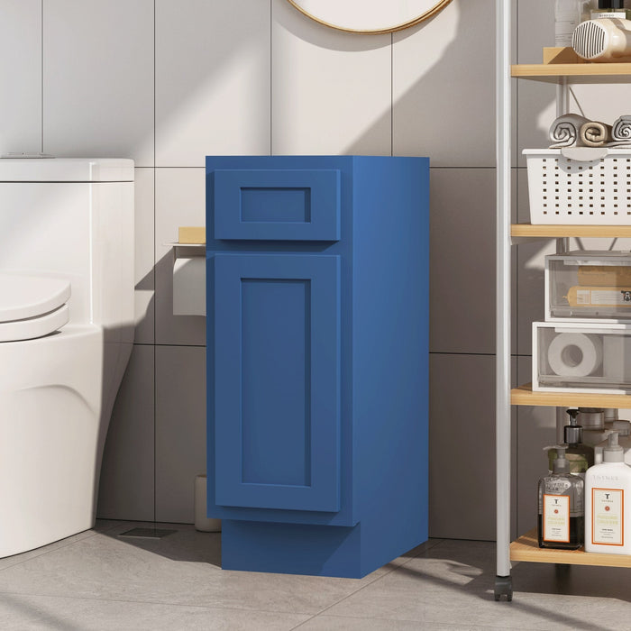 12" Single Right Offset Vanity Base Cabinet - HomeBeyond