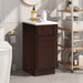 15" Single Right Offset Vanity Base Cabinet - HomeBeyond