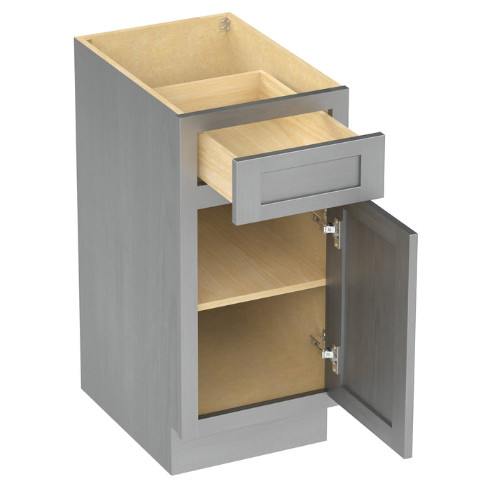 15" Single Right Offset Vanity Base Cabinet - HomeBeyond