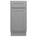 15" Single Right Offset Vanity Base Cabinet - HomeBeyond