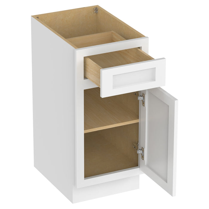 15" Single Right Offset Vanity Base Cabinet - HomeBeyond